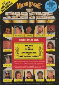 Micro League WWF Superstars Commodore 64 US box art